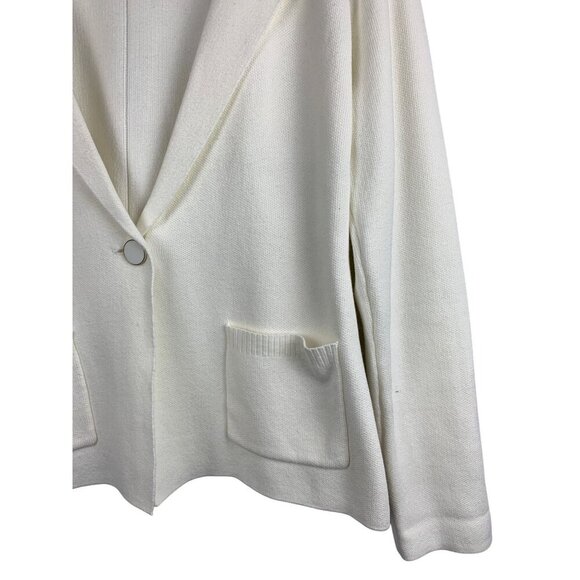 Jaclyn Smith Womens White Blazer Cardigan - Size S - Picture 3 of 5